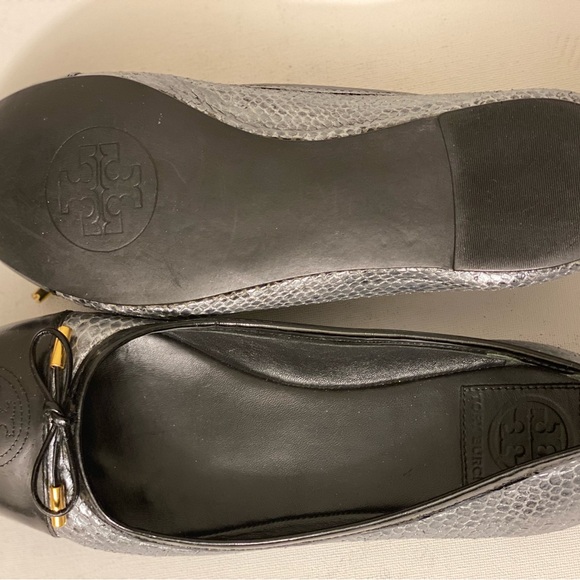 Tory Burch Verbena ballets flat snakeskin pattern women’s slip on shoes size 8.5 - Picture 8 of 9